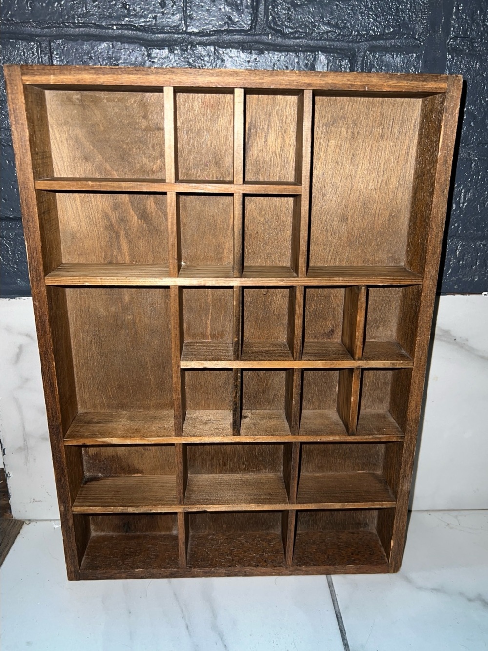 Vintage Wooden Trinket Shadow Box Display Box Knick Knacks Miniature
Wall Curio